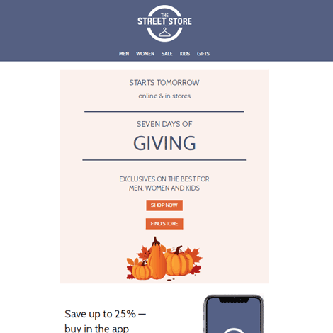 Simple Fall Sale Marketing